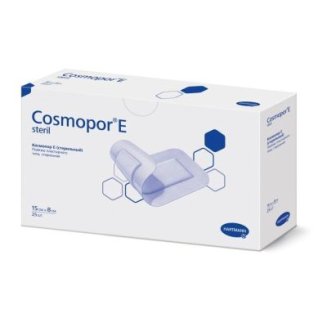 COSMOPOR E steril - Самоклеящиеся послеоперац. повязки: 15 х 8 см; 25 шт/HARTMANN, арт.9010210/90103