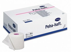 PEHA-HAFT Latex free - когезивный фиксир.эласт.бинт 20м х 6см 6шт/HARTMANN