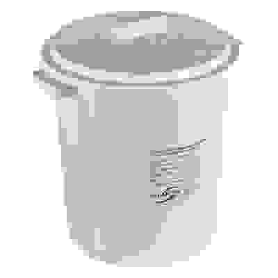 Бак многоразовый для сбора медицинских отходов 20л, класс А-белый, с крышкой /МедКом/