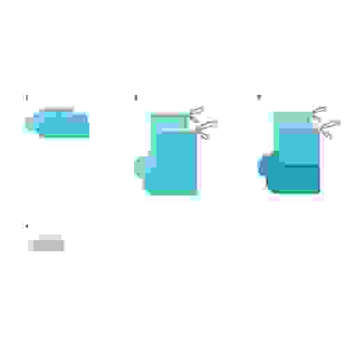 Бахилы нетканые низкие, H-18 см, 42 г/м2, голубые ТУ 9398-005-18603495-2010 (НГ "Гекса")