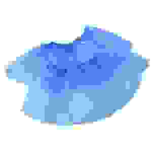 Бахилы п/э 3,5 гр прочные гладкие в груп.упак.(валом) голубые/1600