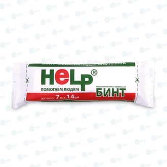 Бинт 7х14 н/ст. в инд. упак. пл.36 г/м.кв./ HELP / Эвтекс/Эверс груп Рус