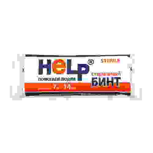 Бинт 7х14 стерильный в инд. упак. пл.36 г/м.кв./ HELP / Эверс Групп Рус