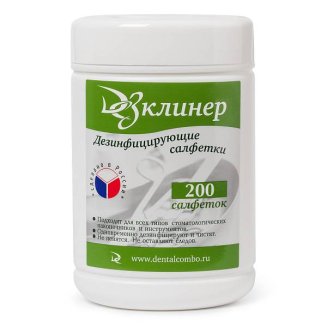 Дез-Клинер №200 дезинфицирующие салфетки в банке-дозаторе