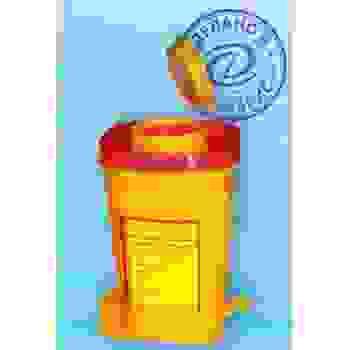 Ёмкость-контейнер для сбора острого инструментария класса Б 0,8л /АБРИС+