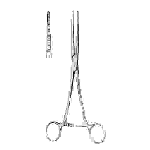 Зажим к/о зубчатый прямой №1 160 мм (Бильрот) П-17-252