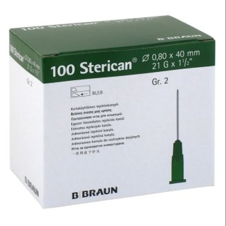 Игла пункционная Стерикан 21G/0.80 мм, 40 мм/BBRAUN/100