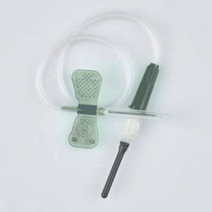 Игла-бабочка с луер-адаптером IMPROVACUTER 22Gx3.4&quot;x7&quot;, 0,7*19мм, 190мм, черная, уп.100шт