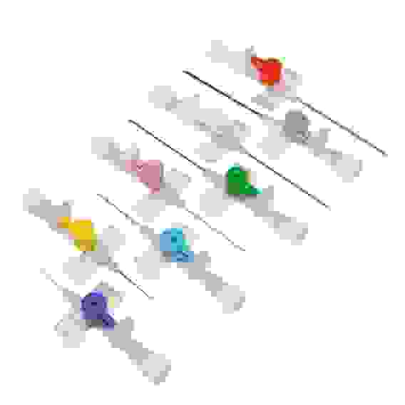 Катетер внутривенный с доп.портом и крыльями CK-FLON (СК-ФЛОН) G-24, 0,7х19 мм (канюля в/в) (100шт)