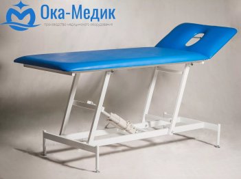 Кушетка медицинская массажная КМмэ-03-&quot;Ока-Медик&quot; (электропривод, с вырезом для лица, поролон 40мм)
