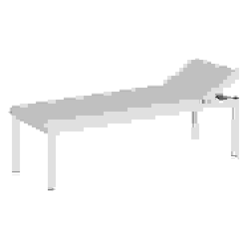 Кушетка медицинская смотровая КМС-01-"МСК" (МСК-217) усиленная (с подголовником, обивка бежевая)