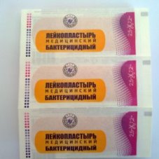 Лейкопластырь бактерицидный 2,5х7,2см на полимерной основе/Китай/Changzhou/1000/10000