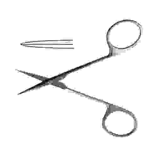 Ножницы глазные остроконечные прямые, 113 мм Н-41-1