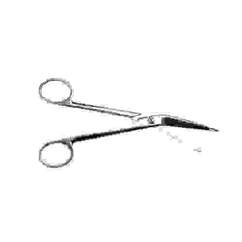 Ножницы для разрезания повязок с пуговкой горизонт. изогн., 185 мм Н-230