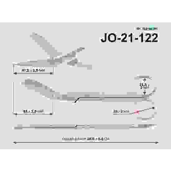 Ножницы для разрезания повязок с пуговкой, горизонтально--изогнутые, 185мм/Surgicon