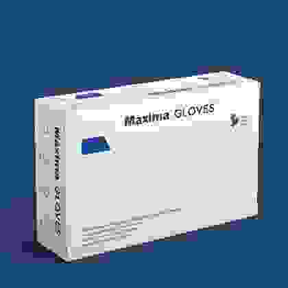 Перчатки смотровые нитриловые неопудр. н/ст текстур. MAXIMA , XL /50пар/1000/Китай