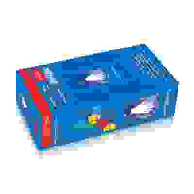 Перчатки смотровые нитриловые неопудр. н/ст текстур. Safe&amp;Care, M фиолетовые/100пар