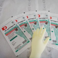 Перчатки хирургические латексные стерильные неопудр. текстур. анатом. Русмедупак, р.7 /90/360