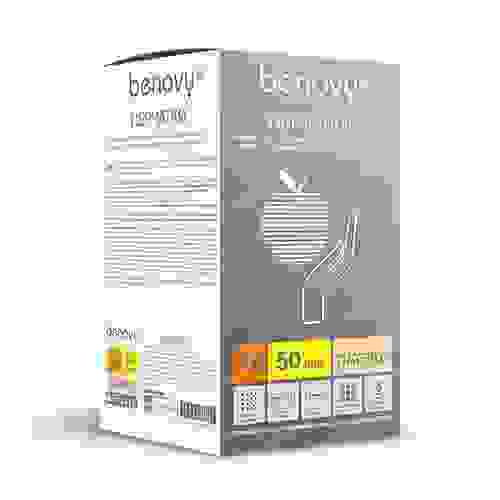 Перчатки хирургические латексные стерильные опудр. текстур. анатом. BENOVY, 6.5 белые/50/400