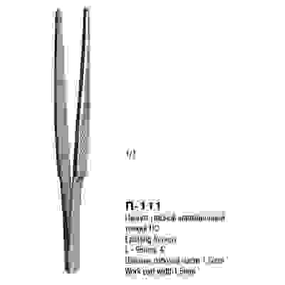 Пинцет глазной эпиляционный тонкий ПС 95х1,5 П-111