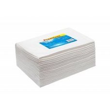 Полотенце малое 35*70 спанлейс белый вафельный White line (№50шт)