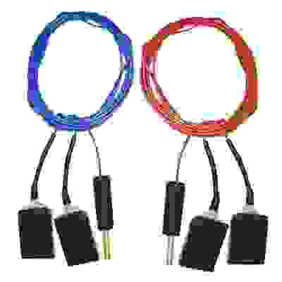 Раздвоенный комплект кабелей ПВХ с углетканевыми токоподводами под ПоТок