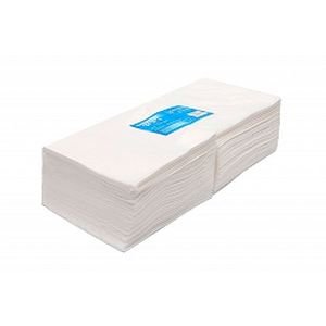Салфетки одноразовые 30*30 см спанлейс белый White line №100