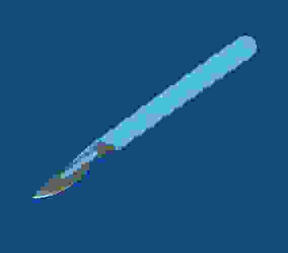 Скальпель одноразовый №10 с пластмассовой ручкой /Полимерные изделия