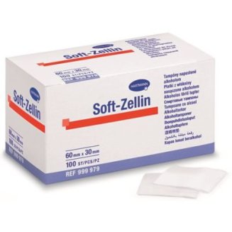 Тампоны спиртовые Soft-Zellin (Софт-Целлин) 60х30 №100 арт. 999979/20
