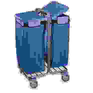 Тележка для сбора мусора с многоразовыми мешками