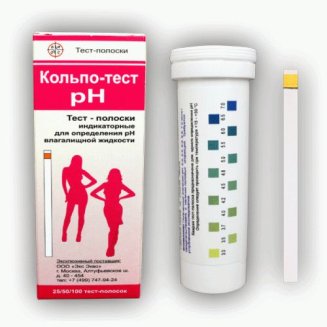 Тест-полоски Кольпо-тест pH (для определения кислотности вагинальной жидкости) 50 шт