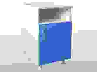 Тумба прикроватная ТП-1.3 на опорах, цвет белый