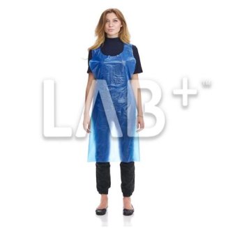 Фартук полиэтиленовый 76*120см, голубой LAB+ 100/1000