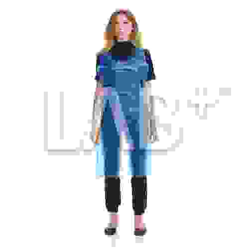 Фартук полиэтиленовый 76*120см, голубой LAB+ 100/1000