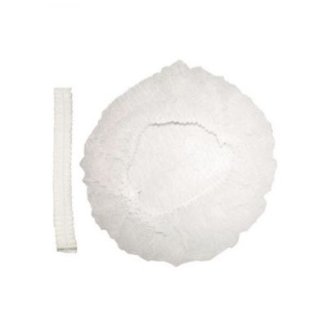 Шапочка гофрированная &quot;Шарлотта&quot; (цвет - белый)/Xiantao Daoqi Plastic Co., Ltd./100/1000/
