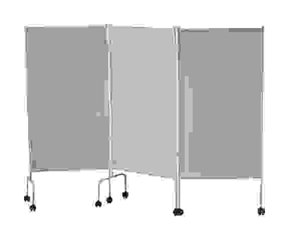 Ширма медицинская ШМ-МСК МСК-3302, 3 секции, на колесах