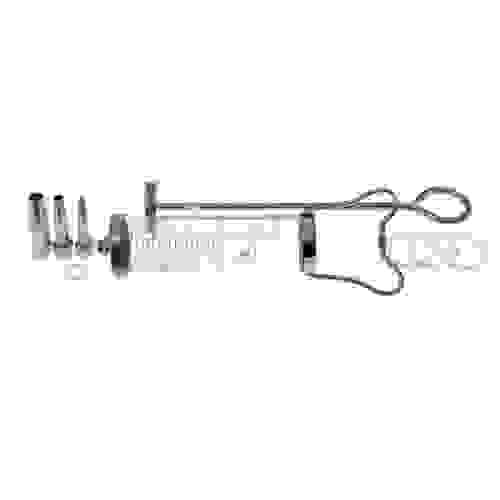 Шприц для промывания полостей 150см3 со сменными насадками с силиконовым кольцом на поршне Ш-713