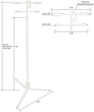 Штатив для вливаний разборный М192-03