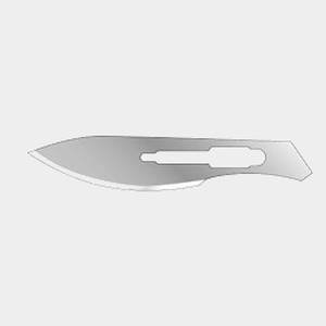 Лезвие д/скальпеля №24 стерильное нерж. сталь (100 шт/уп) Feather/Япония