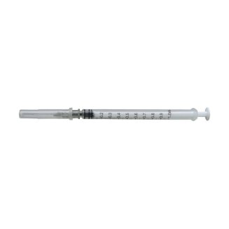 Шприц о/р 3-х комп. инсул. 1мл U-100 с надетой иглой 27G 0,4х12 мм/Чангджоу Джинлонг Медикал Пластик