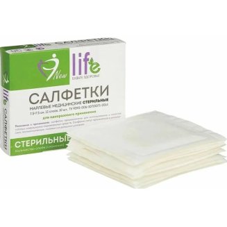 Салфетки 5*5 см №10 стерильные 12 сложений LIFE/125